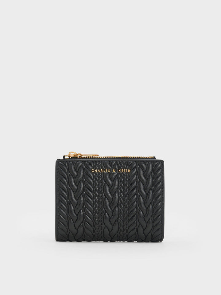 Charles & Keith Apolline Textured Top-Zip Wallet - Cocotree