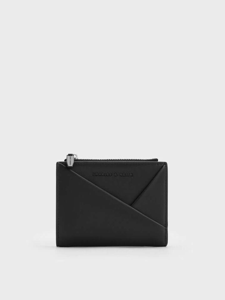 Charles & Keith Midori Geometric Top-Zip Wallet